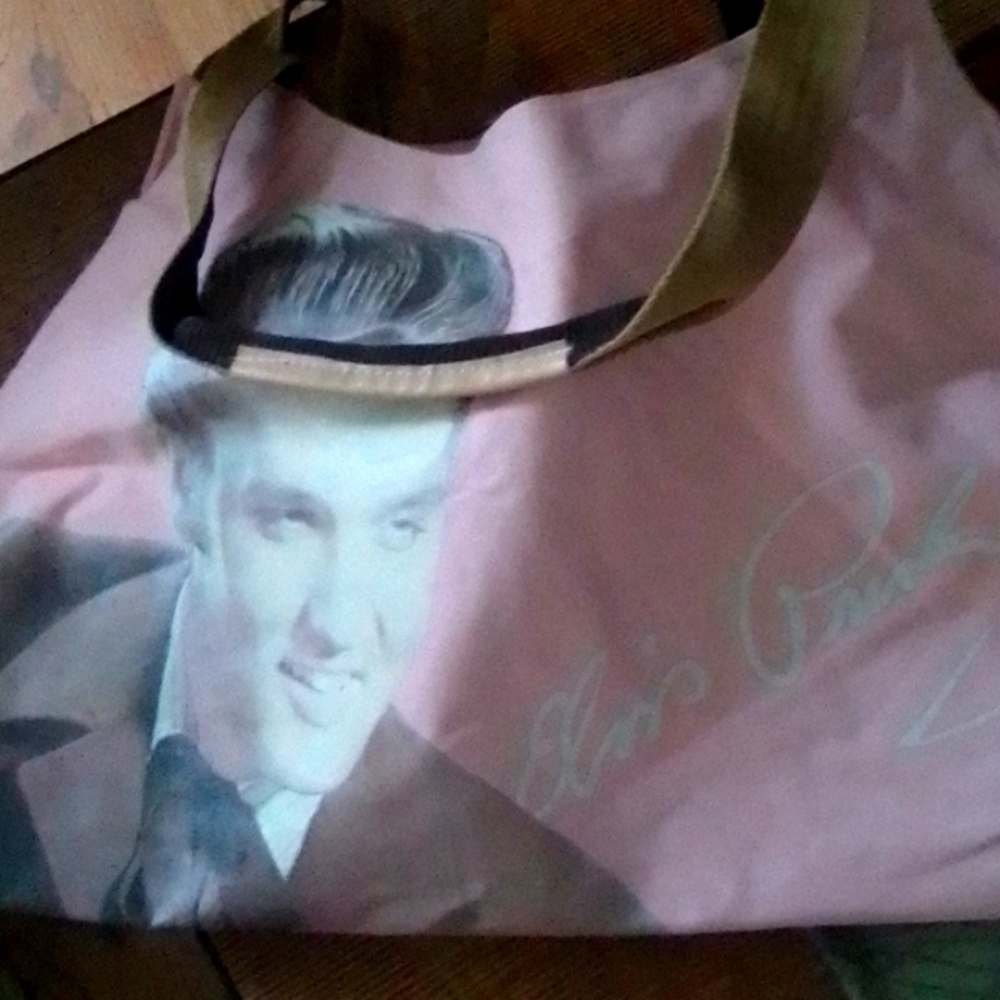 Vintage Elvis Presley Pink tote bag rare